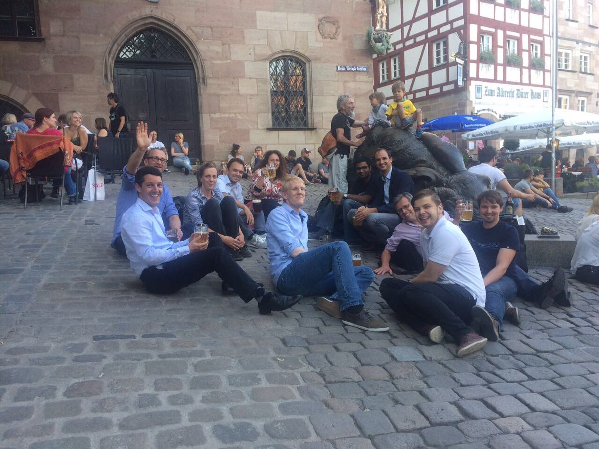 ChrisWaldheim's tweet photo. @getsupercrunch chillout with some folks at famous #Wanderer in #Nuremberg after a successful day https://t.co/NSExpRPANp