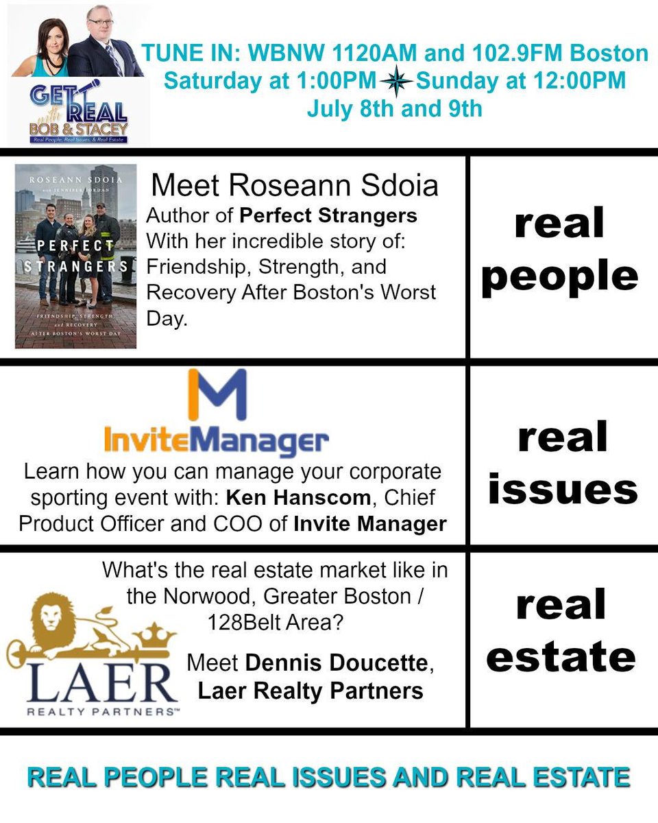 RossMortgageCo's tweet photo. #Inspiration #Intellect and #Insight. This wknd on @getrealwithbns
#GetRealWithBNS #RoseannSdoia #InviteManager #LaerRealtyPartners https://t.co/LqibR0uzTH