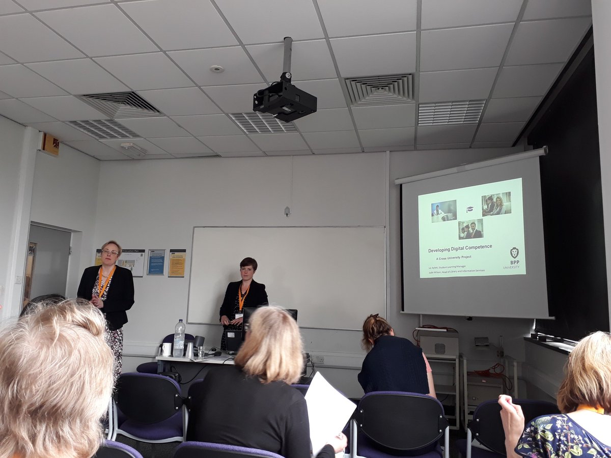 Great to see some of our own presenting on how to develop digital competence #HEAConf2017