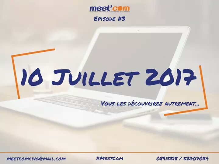 MeetCom_'s tweet photo. Rendez-vous le lundi 10 Juillet pour découvrir le(s) invité(s) et la date du prochain #MeetCom.
#MeetCom #Communication #Marketing #Digital https://t.co/5WAD6HjPVN