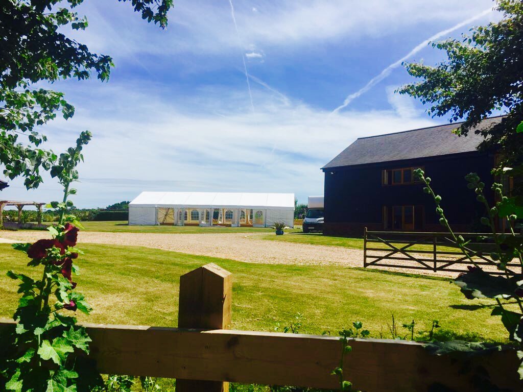 Lovely day for it! #marqueehire #summerparty #surrey