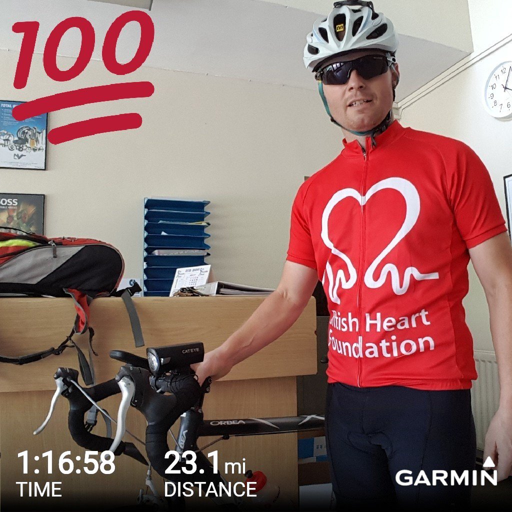 AndyStephens31's tweet image. #garmin #beatyesterday #bhf #cycling #ridelondon #biketowork 
 ridelondon-surrey 100 
In memory of Adam beale  
justgiving.com/andy-stephens3…