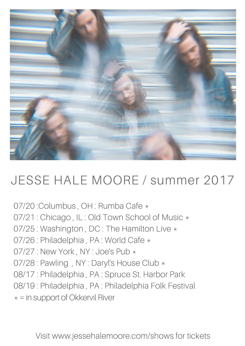 Summer shows!! So excited to support <a href="/okkervilriver/">Will Sheff</a> later this month. Plus some Aug dates in #philly ---> <a href="/SSHarborPark/">Spruce Street Harbor Park</a> ☀️  <a href="/PhillyFolkFest/">Philly Folk Fest</a>
