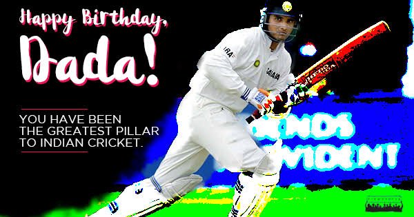 \"Happy Birthday\" Sourav Ganguly 