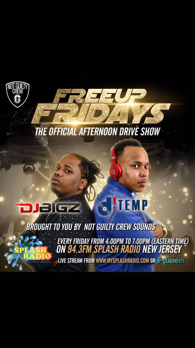 NotGuiltyCrew's tweet image. 🇯🇲🇬🇾🇭🇹🇬🇭🇻🇮🇺🇸🇹🇹
Check Us Out (@NotGuiltyCrew 🇯🇲) Live On Splash Radio 94.3FM Or On The Tunein App Every Friday From 4pm-7pm