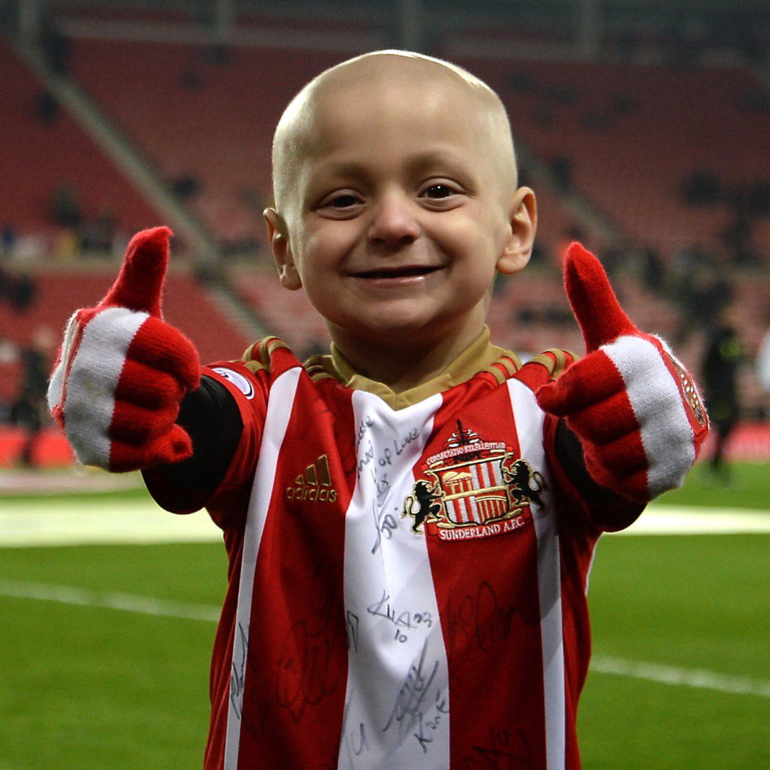RIP little Bradley Lowery, you will be missed!  
Its a very cruel world....