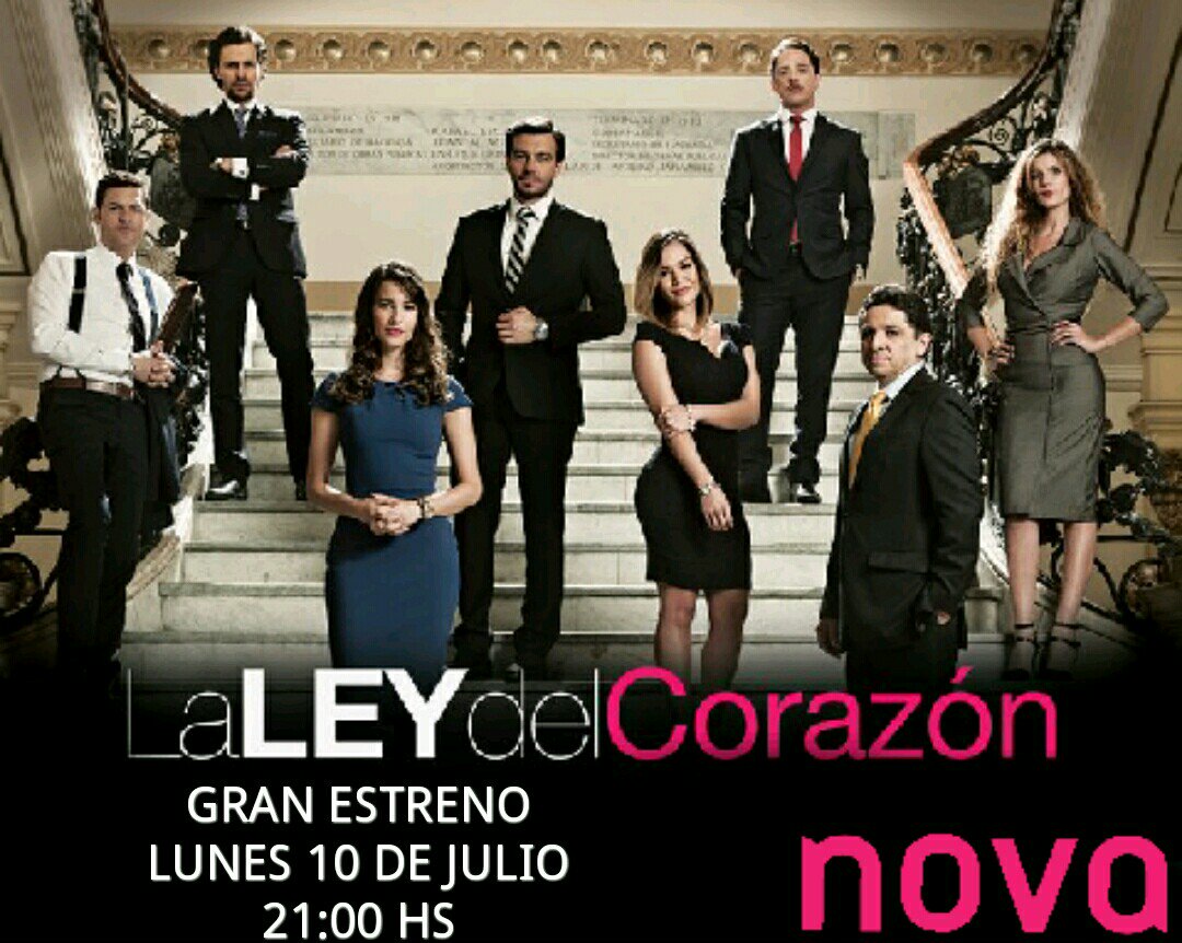 #LaLeyDelCorazon llega a España gran estreno lunes 10 de julio 9Pm por <a href="/NovaTDT/">Nova</a> <a href="/Lucianoda/">Luciano D'alessandro</a> <a href="/LauraLondonoT/">Laura Londono</a> <a href="/SebastianMActor/">Sebastian Martinez</a> <a href="/NelaGonzalez/">Marianela Gonzalez</a>