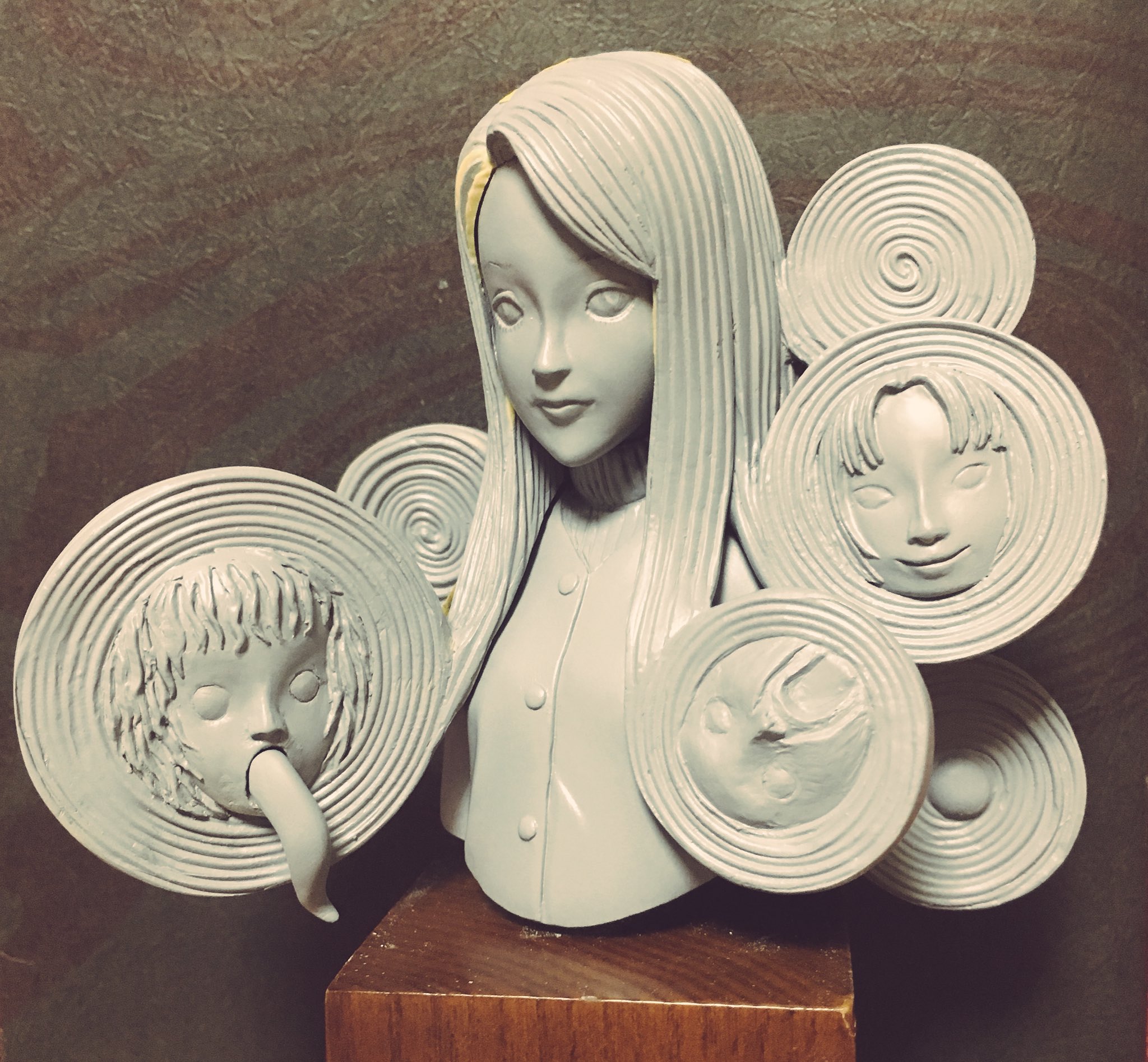 胸像シリーズ02 うずまき:五島桐絵 #伊藤潤二