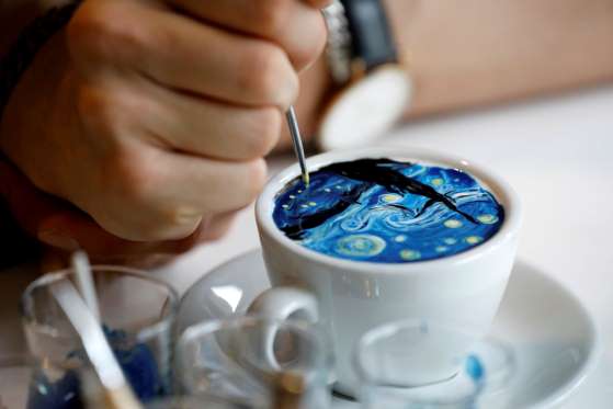 Coshoctonian's tweet photo. Coffee Art. https://t.co/hEnx0fIWwg