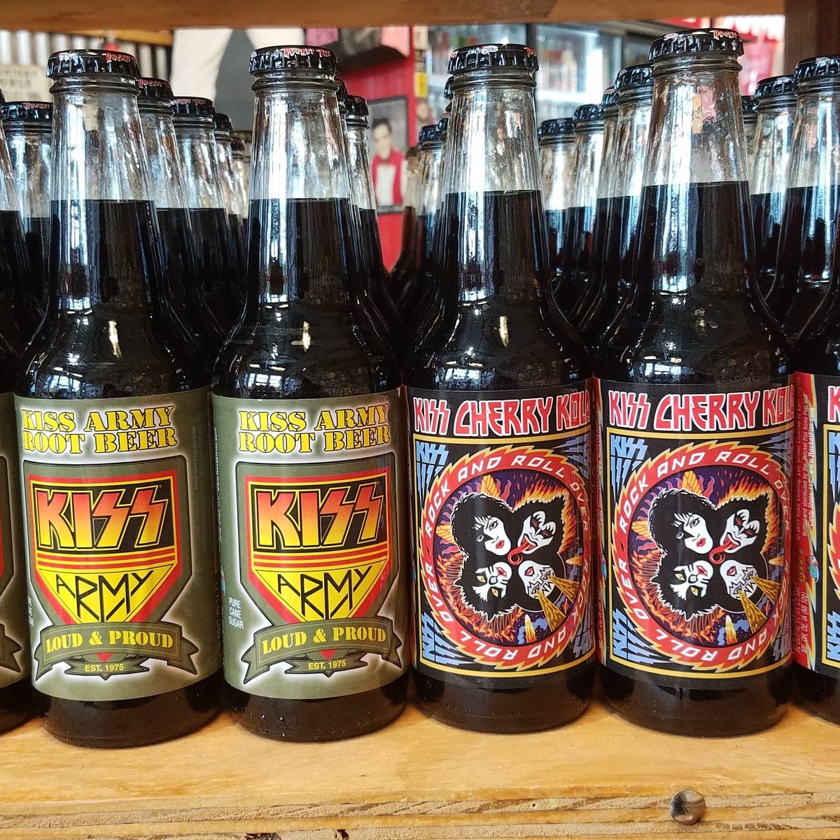 RocketFizzPitt's tweet image. #KISS root beer and cherry cola now available! #kisssoda