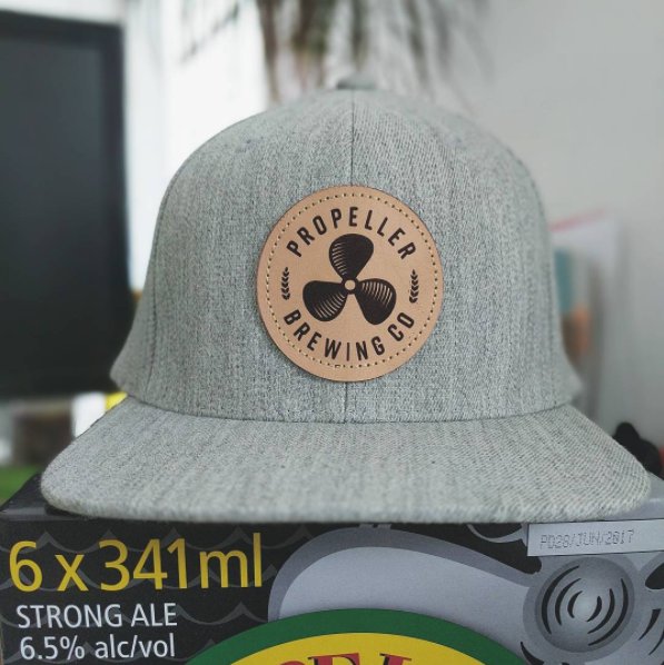 discoarcade's tweet photo. As a man who loves hats and is very particular about fit. LOVE my new @PropellerBeer lid. As a designer, love the new brand too. #ThinkCraft https://t.co/Muu2qXhVmI
