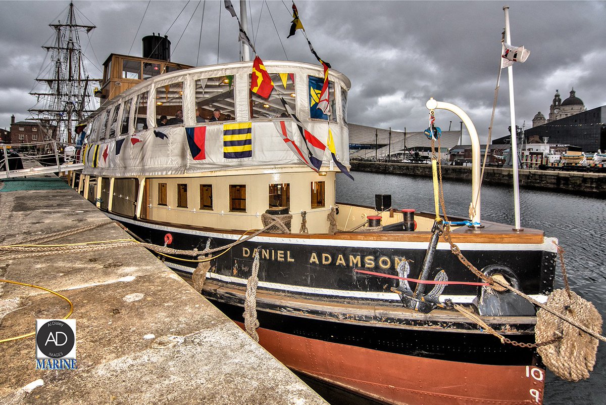 The much adored Daniel Adamson at its berth in The <a href="/theAlbertDock/">Royal Albert Dock Liverpool</a>, Liverpool.
#Liverpool #ship #merseyside #dock #restoration