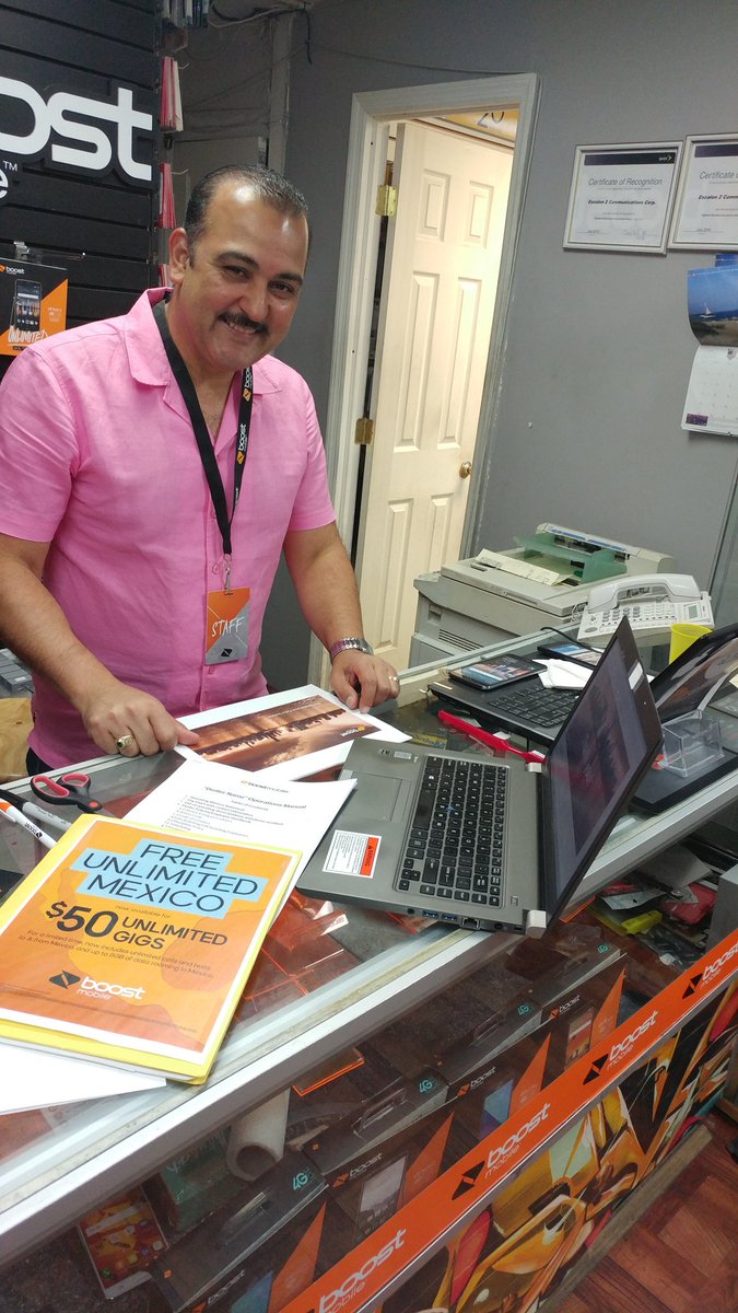 Boost_TonyP's tweet photo. Starting off Friday #BKStrong @  #Escalon2CommCorp #BoostOperations  meeting w/Roberto Making improvements for our brand and customers https://t.co/mCCsOdvZiz
