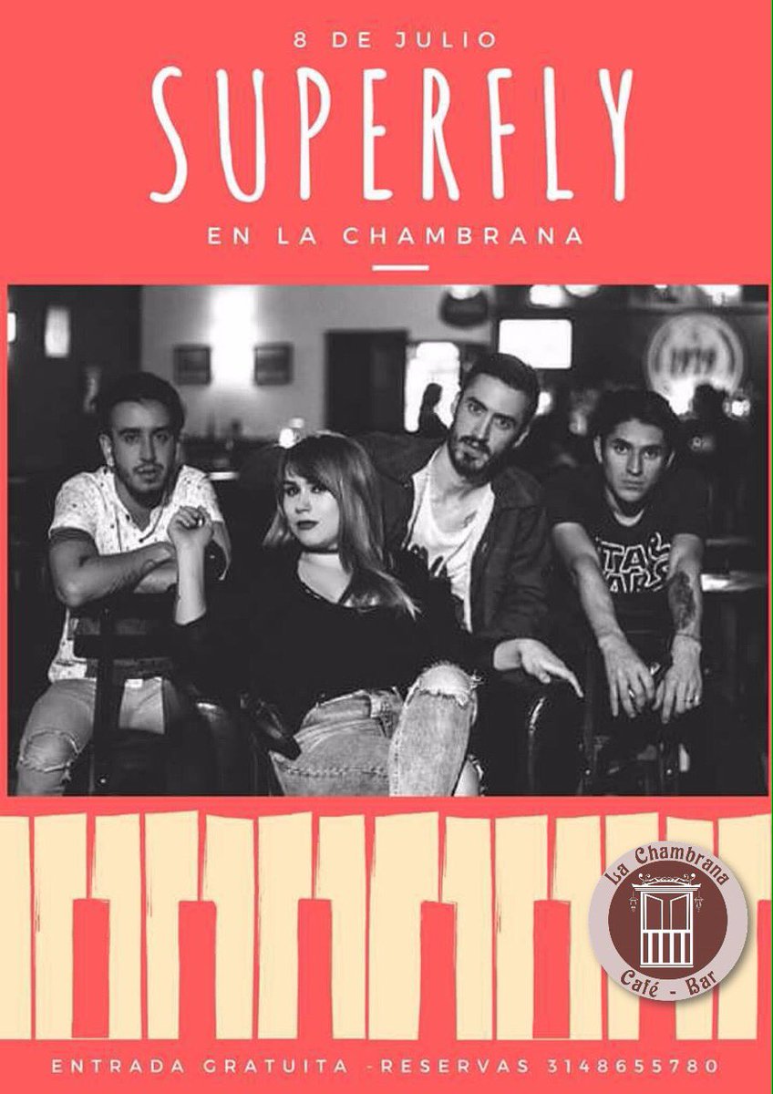 SantaJuancho's tweet photo. Este sábado 8 de julio después de la 9 pm, toque de clásicos con #superfly #lestrock en la #lachambrana café bar #covers entrada gratuita https://t.co/O18TmY27UU
