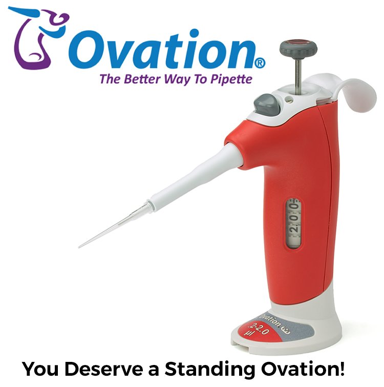 VistaLabTech's tweet photo. Focus on the science instead of the pain. Ovation pipettes are like no other! https://t.co/Ni0Gs3Yvhw
#YouDeserveAStandingOvation #VistaLab https://t.co/FzEsOsJaNh