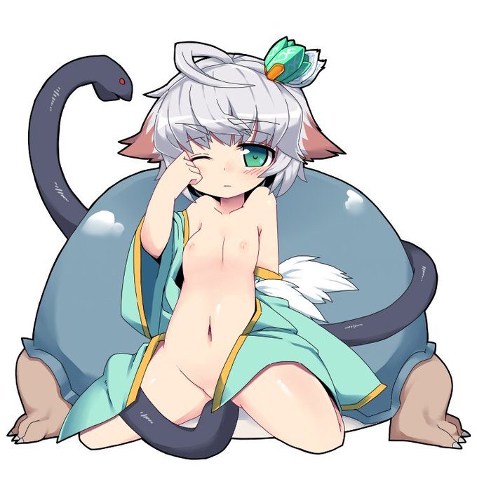 ほぼ、スッポンぽ～ん(玄武) #アイギスお絵かき 