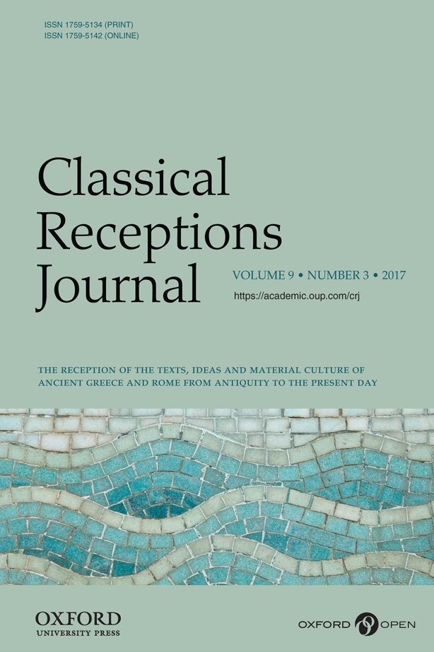 YaleClassicsLib's tweet image. New issue of Classical Receptions Journal Volume 9 Issue 3 (July 2017)  academic.oup.com/crj/issue/9/3