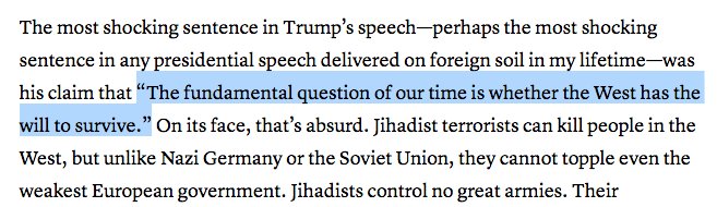 1bobcohn's tweet photo. Per @PeterBeinart: "the most shocking sentence in any presidential speech delivered on foreign soil in my lifetime."https://t.co/SOHIk4k6BV https://t.co/NzCIvAtVnF