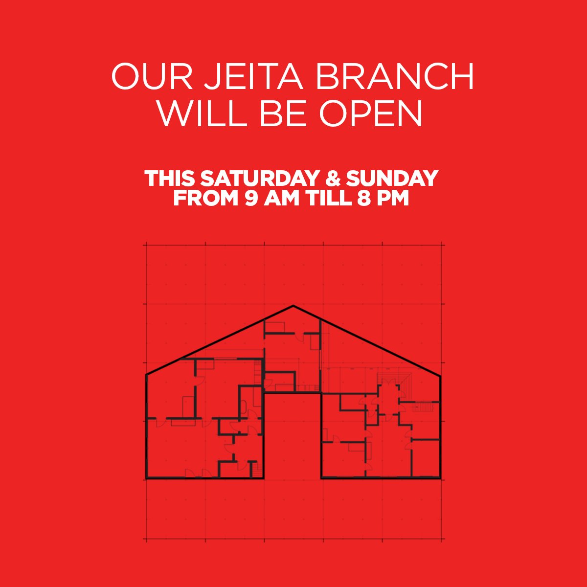 Check out the opening hours for our Jeita branch this weekend!