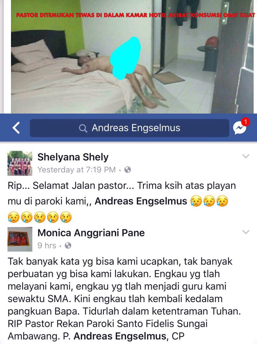 Ini Pastor langsung masuk Surga karena mati enak tentu disana juga dapat enak..