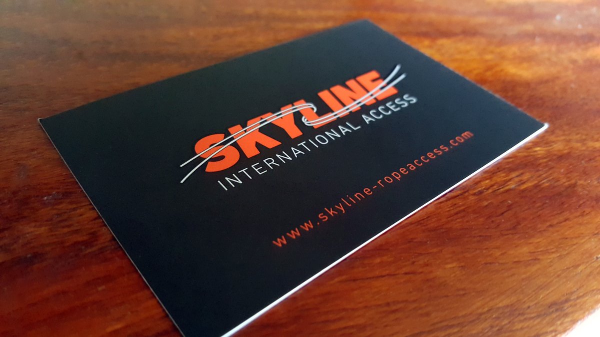 Aurora_Design_S's tweet photo. New logo and business cards for Skyline Rope Access - Website Coming Soon! https://t.co/IhJ1vIGx9f