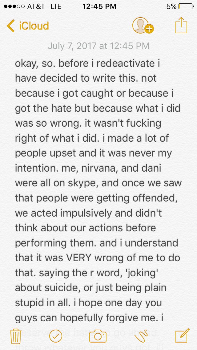 angelgroans's tweet photo. i know an apology doesn't fix everything but its a good place to start. #openrp https://t.co/TaHdleDQEo