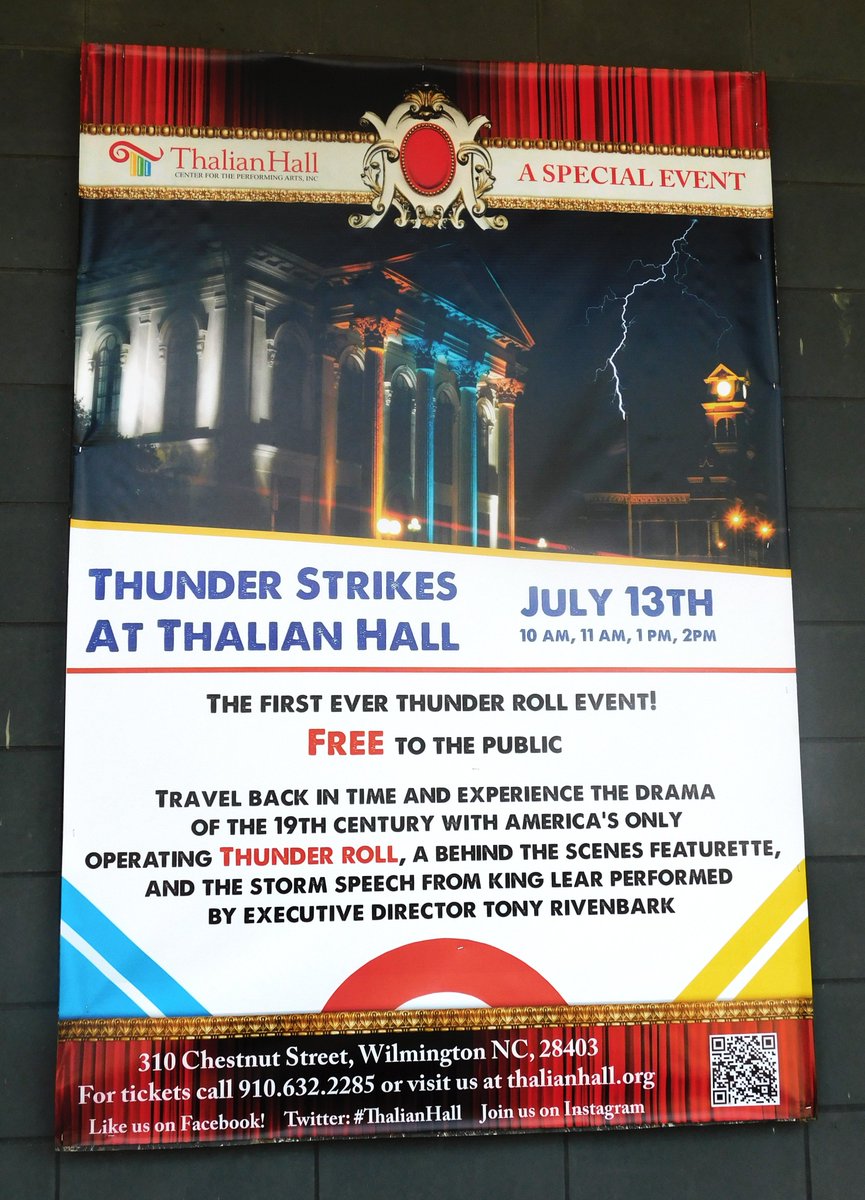 Our banner for our Thunder Roll Event on Thursday, July 13th, is looking good! No tickets needed - See you there!