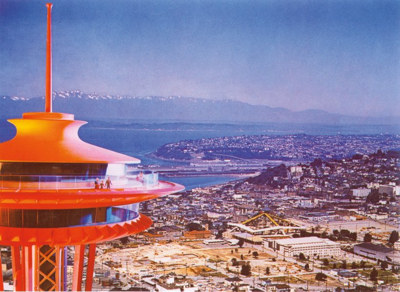LAKEre's tweet photo. The Space Needle is getting renovated! Here you can see the renderings of what it will look like when it's done: https://t.co/gjprCqsx36 https://t.co/tRZrlb6nSy