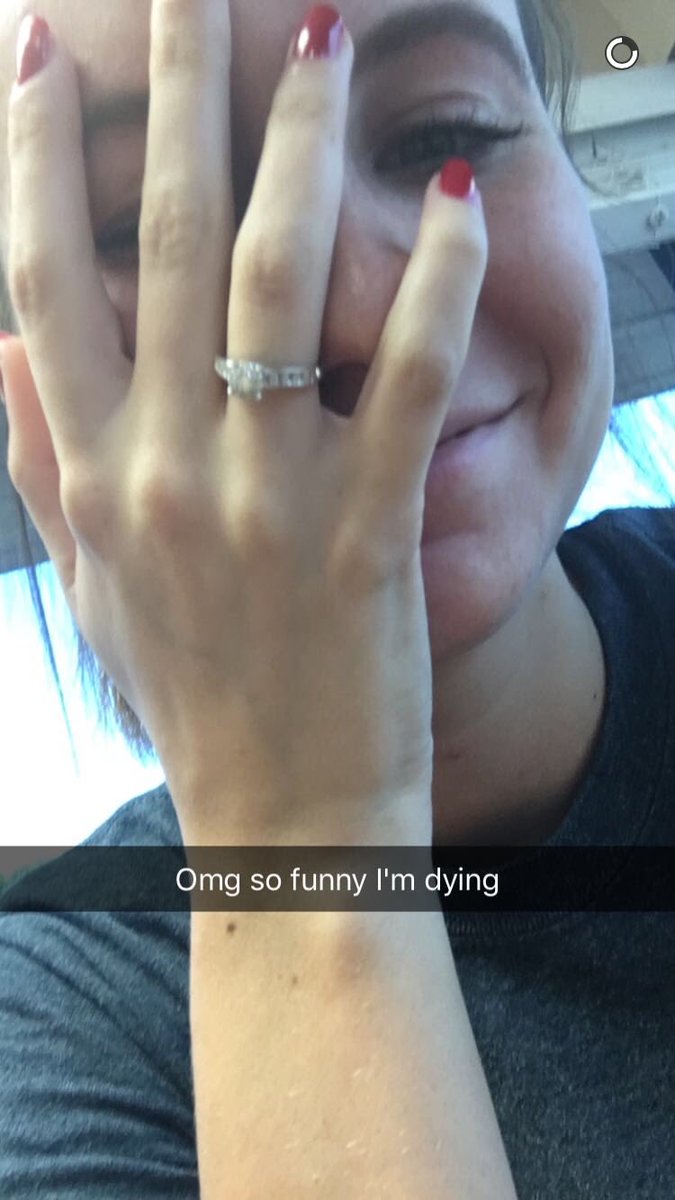 mayziepurviance's tweet photo. Can you tell she's engaged? https://t.co/QkWUlQFPP3