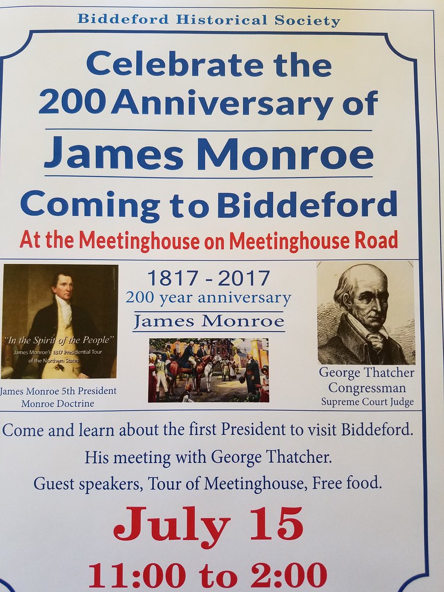 Stop on by and learn about Biddeford's history.  Meetinghouse Road.  Free food!