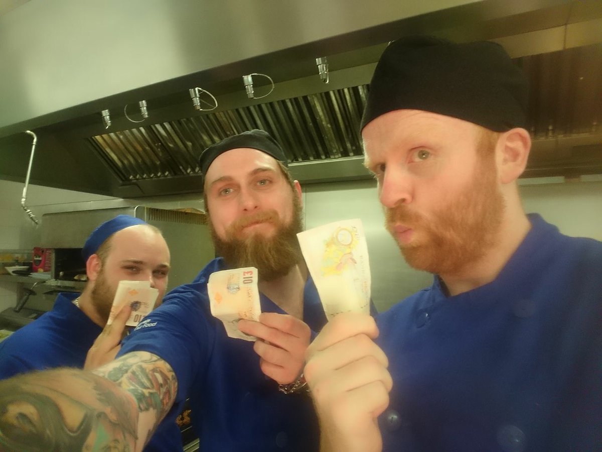 Even our chefs can get tips!! From a PI guest as they have looked after him all week! <a href="/hawkeye1070/">Ian Hawkswood</a> <a href="/WeAreSUGM/">WeAreSUGM</a>