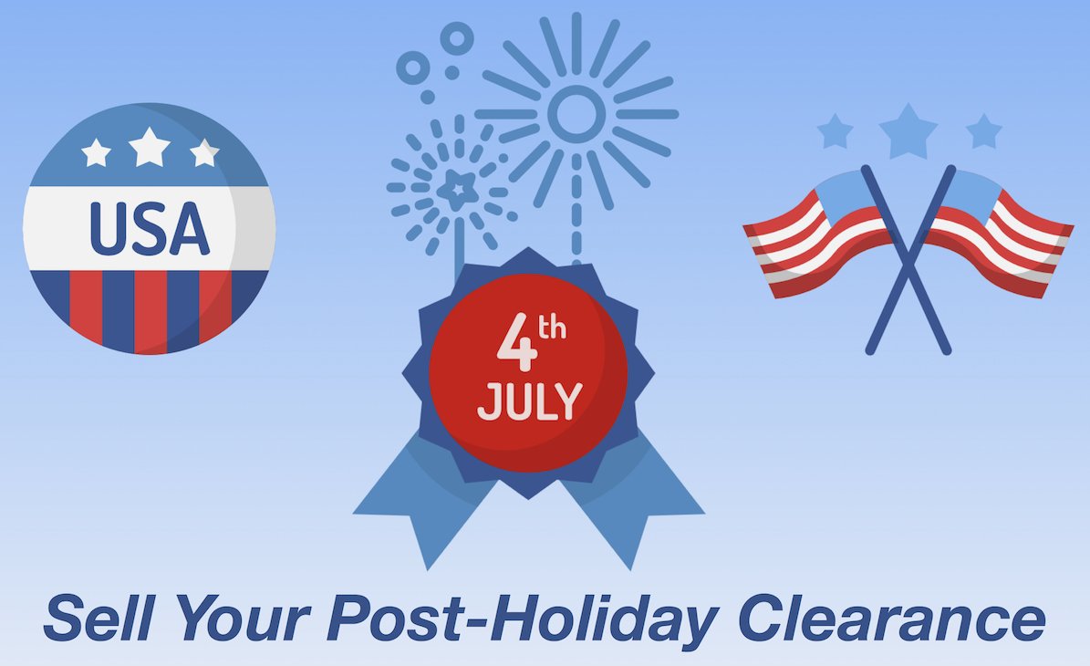 #retailers  Now that your July 4th sales are over, sell your unsold merchandise on <a href="/boxfox/">BoxFox</a>. Get cash now and reinvest in your business.