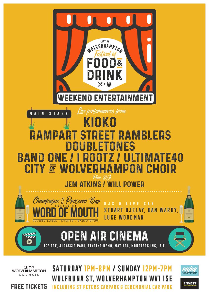 The weekends entertainment looks like this! Something for everyone..There's still a few tickets left, get them here: skiddle.com/e/12977982