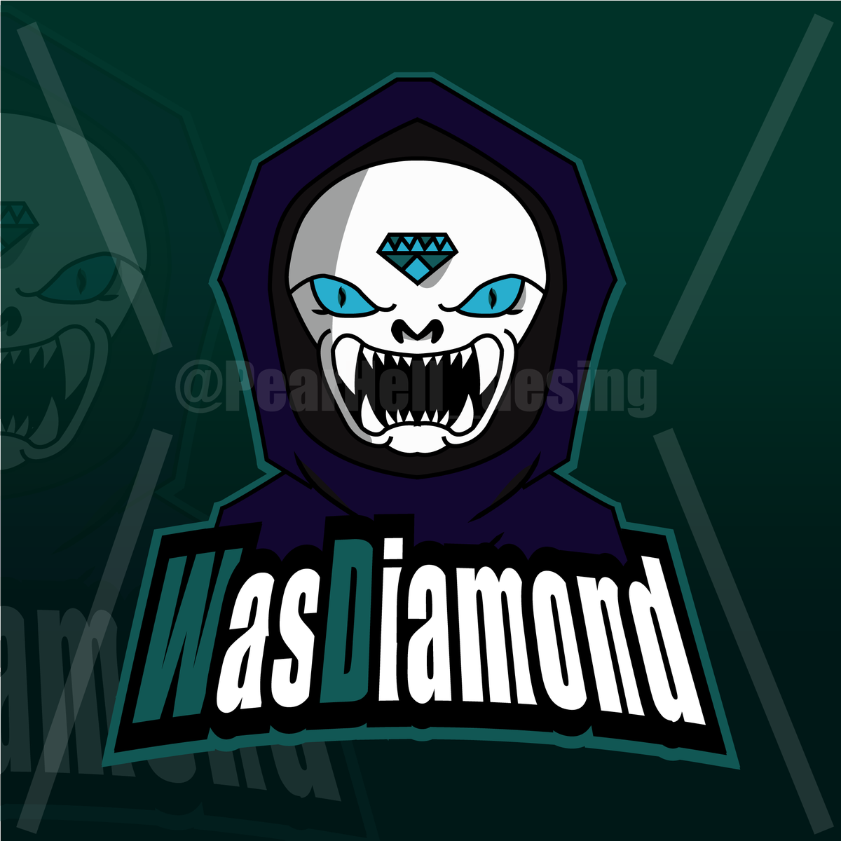 PearHell_desing's tweet photo. Nuevo mascot logo y baner para @WasDiamonds_CR espero que os guste💪💪 https://t.co/bDRApGhZOO