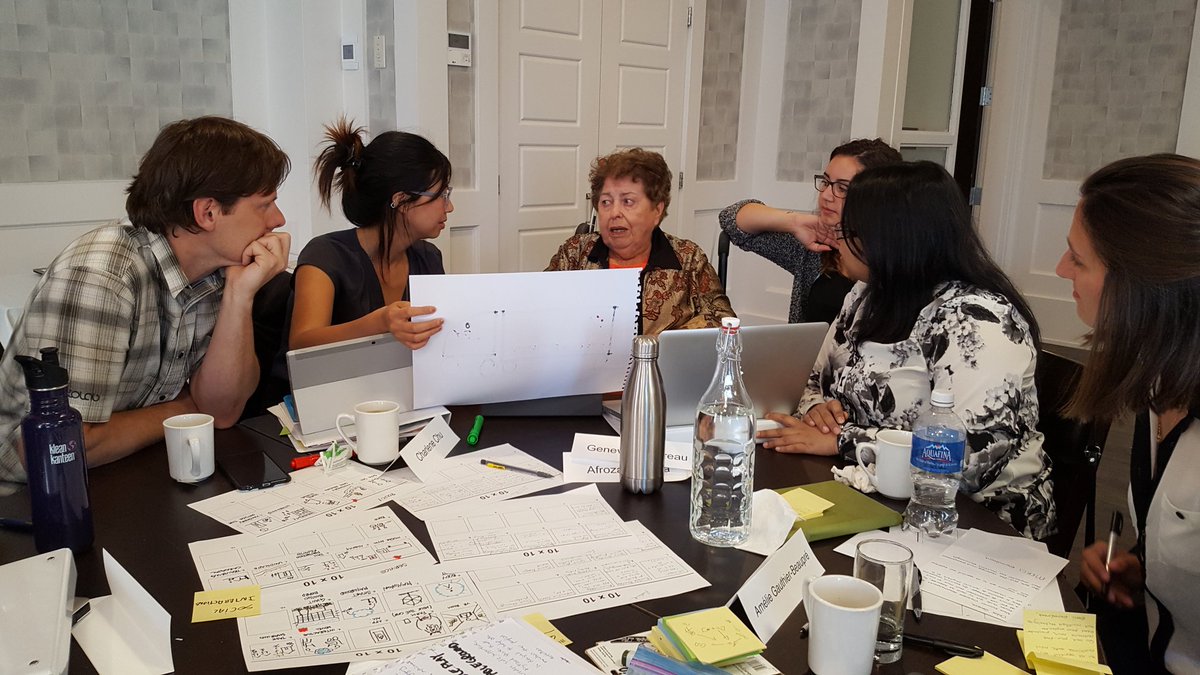 AGEWELL_NCE's tweet photo. Day 4 of #epicSI2017. Refining and validating solutions today! #cocreation #technology #aging https://t.co/ioQhWReJVc