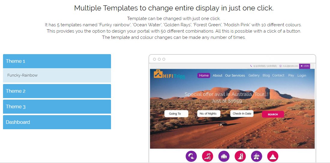 TraNxtTech's tweet image. Multiple UI templates with different color combinations, Change the look of your portal in just one click.