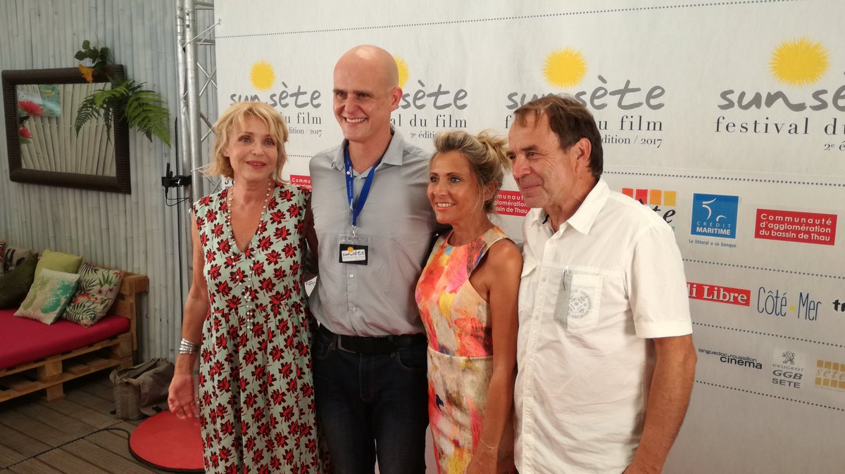 Ce soir je suis au lancement du festival du film #SUNSETE initié par Laurent Mesguich, créateur de l'école de cinéma Travelling à Mauguio.
