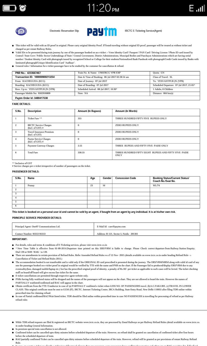 Refund Amount After Chart Preparation