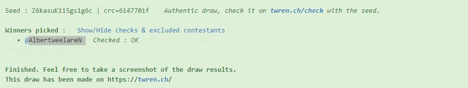 CratesGG's tweet photo. And the winner is...

@AlbertweelareN

Congrats!

Next giveaway:

https://t.co/FgIZBDdSju https://t.co/m9IAuMOVCg
