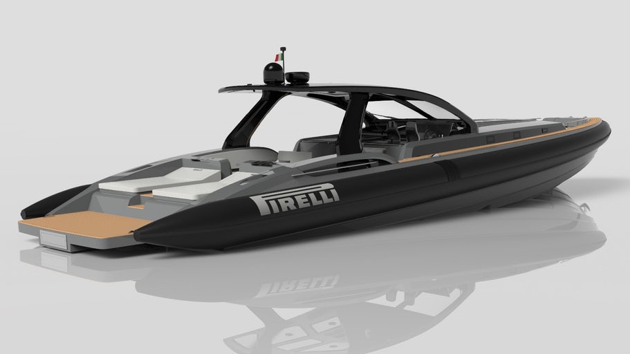 nwtls's tweet image. Pirelli rubber tackles the water in Tecnorib rigid inflatable - newatl.as/2twA7MK