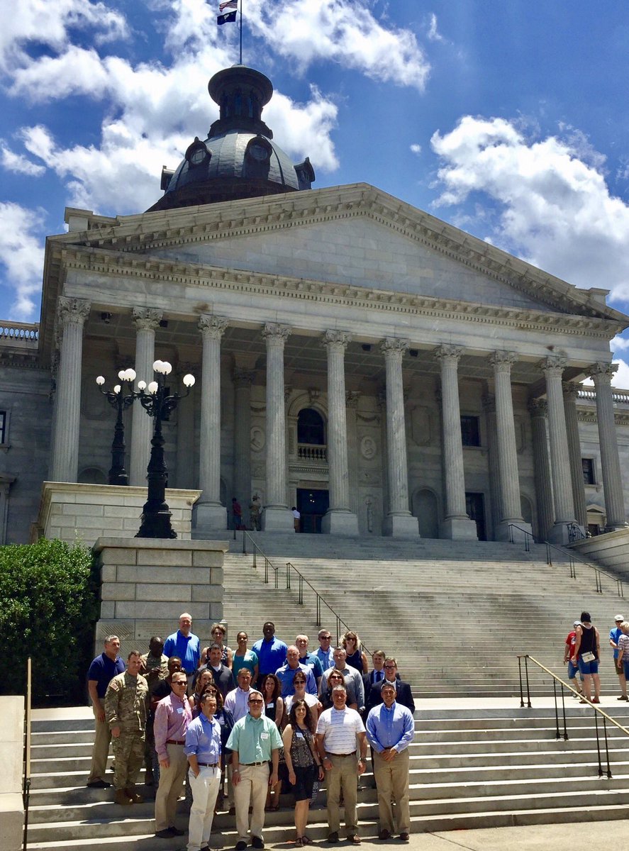 A privilege to welcome <a href="/FortJackson100/">FJ Centennial</a> Leaders to SC State House w/ <a href="/ColaChamber/">Columbia Chamber</a> <a href="/SVMcpherson/">Susan McPherson</a> <a href="/carlblackstone/">Carl Blackstone</a> #SCMilitaryFamilyFriendlyState