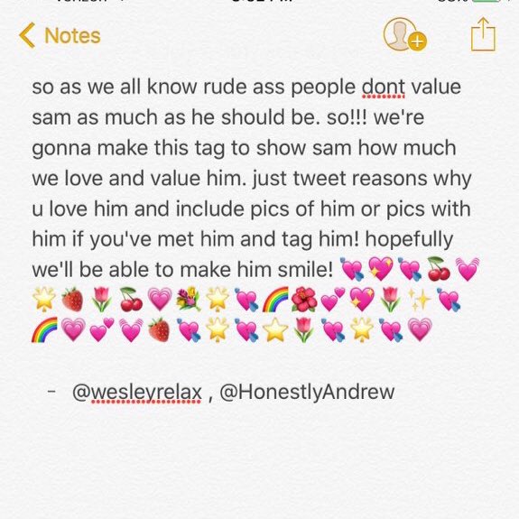 bussy_sharts's tweet image. THE TAG IS: #WeWantSam . Sam sometimes needs reminders that he is loved, so here is a brief reminder that he makes me happy as hell❤️