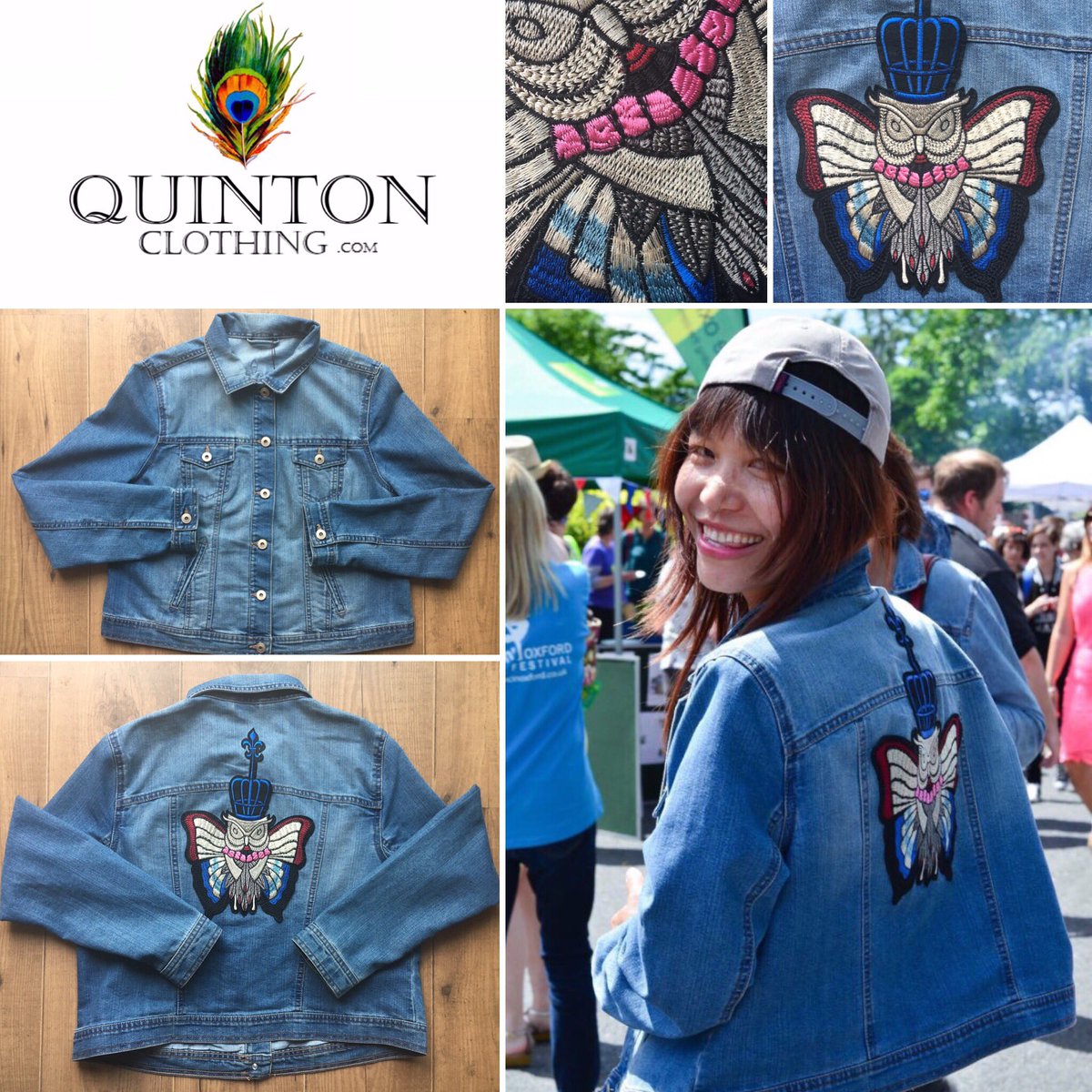 Spotted in Quinton Clothings moth embellished denim jacket. Love the look Huyen!!