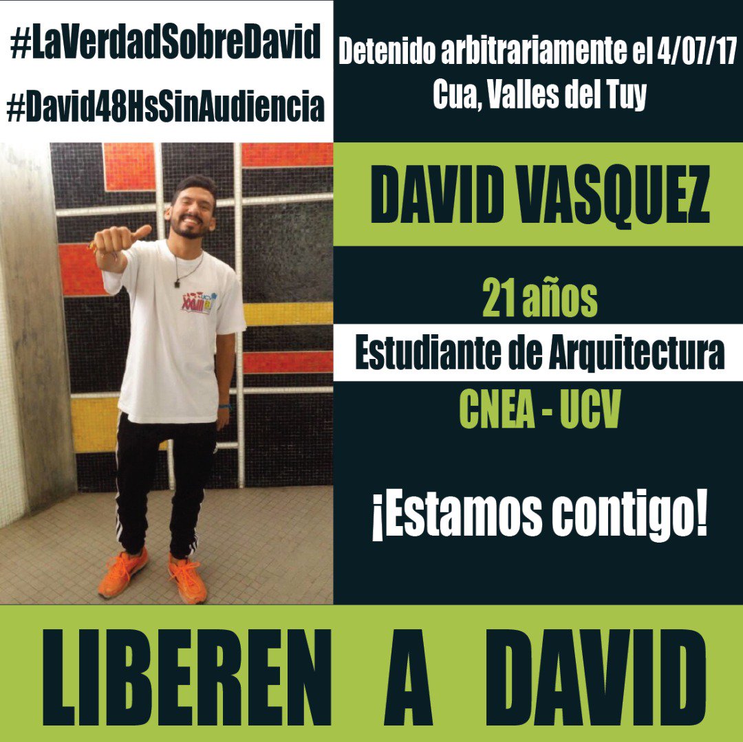 marianasuarezu's tweet photo. #UltimaHora acaba de comenzar la audiencia de nuestro compañero david Vazquez, exigimos su Liberacion inmediata!
#LiberenADavid https://t.co/gTIFBam7FD