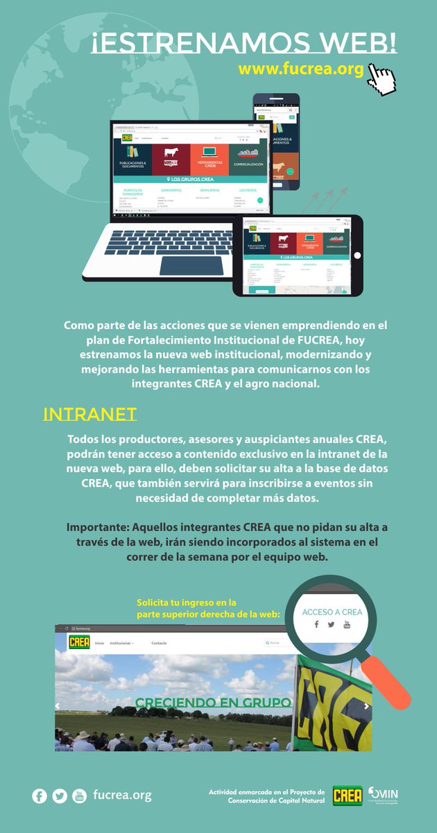 ¡En FUCREA estamos de estreno! Entrá a conocer la nueva web institucional en fucrea.org
