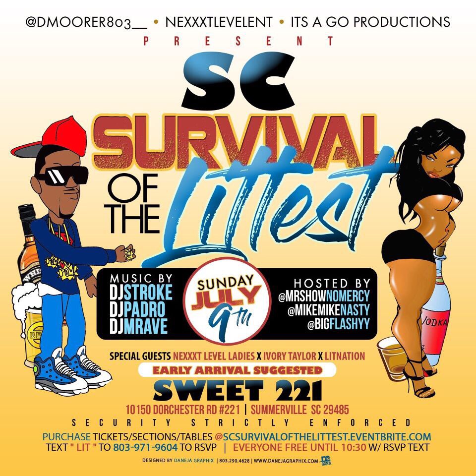 _ImTooCooool_'s tweet photo. THIS SUNDAY We Will See Who Really the LITTest❗️ #SCSurvivalOfTheLittest 💃🏾👏🏾👏🏾🙌🏾🍻 #RatedLit 🎥 #NexxtLevelEnt x #ItsAGO🚦 https://t.co/HcZZ4i6VMS