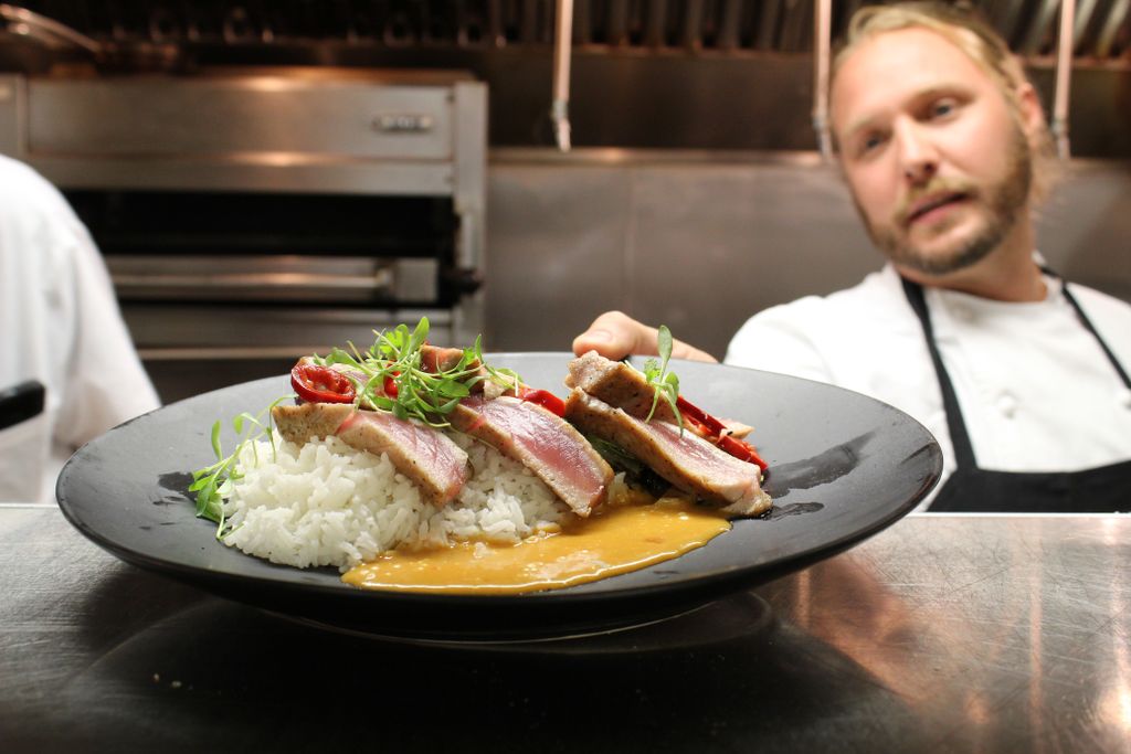 Every plate is treated with much care! Check out our new summer dish, Rare Seared Yellowfin Tuna.