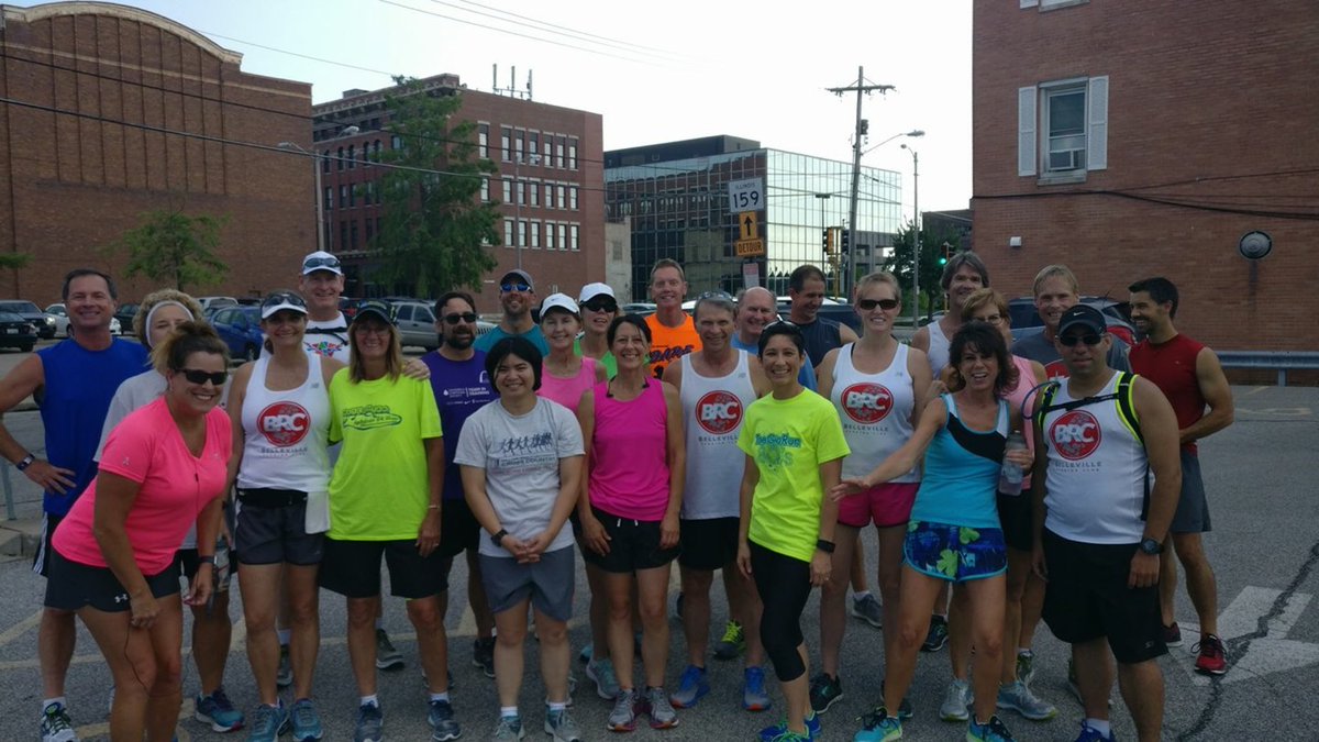 B_R_C's tweet photo. Great turnout for the Thursday night group run! #runbrc #grouprun #bellevillerunningclub #thursdaysareforrunning https://t.co/MhZDAQelpz