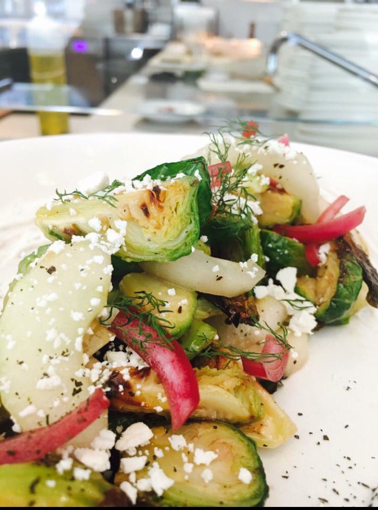 Brussels sprout, cucumber, pickled red onion, ricotta salata, dill yogurt #datenight #tasteofashburn <a href="/OneLoudoun/">One Loudoun</a>