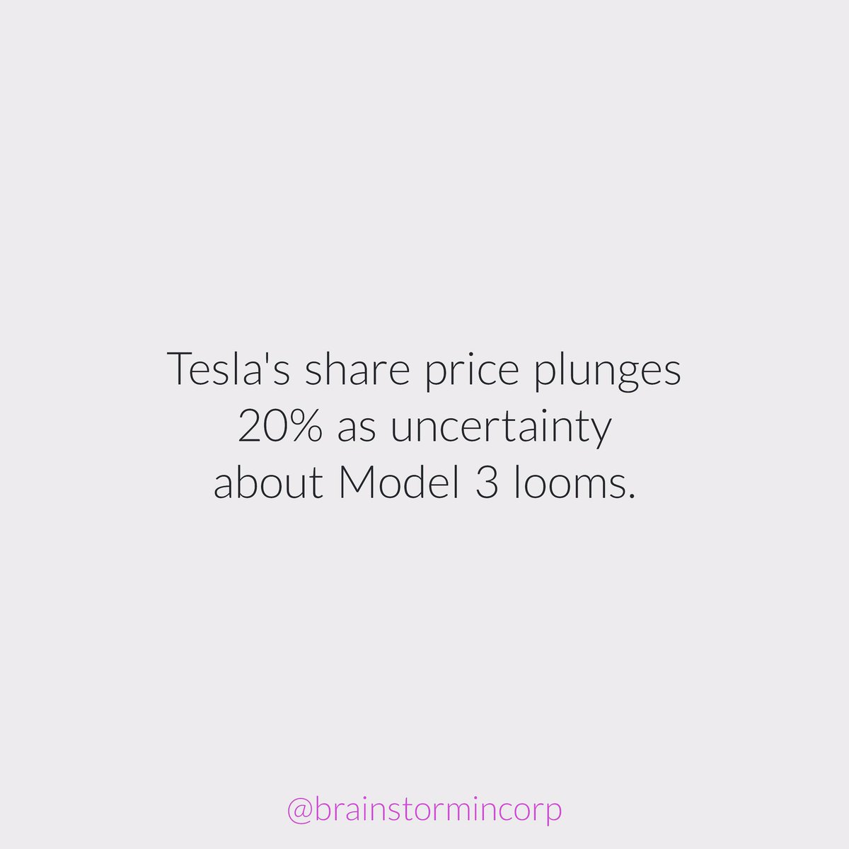 Practically no one believes <a href="/elonmusk/">Elon Musk</a> will be able to meet the benchmarks he has set for the #TeslaModel3.

#Tesla #Enterpreneur #startups